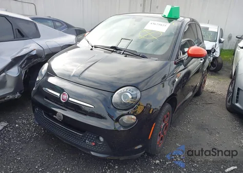 2016 Fiat 500E Battery Electric из США, поврежденный, VIN 3C3CFFGE1GT129687